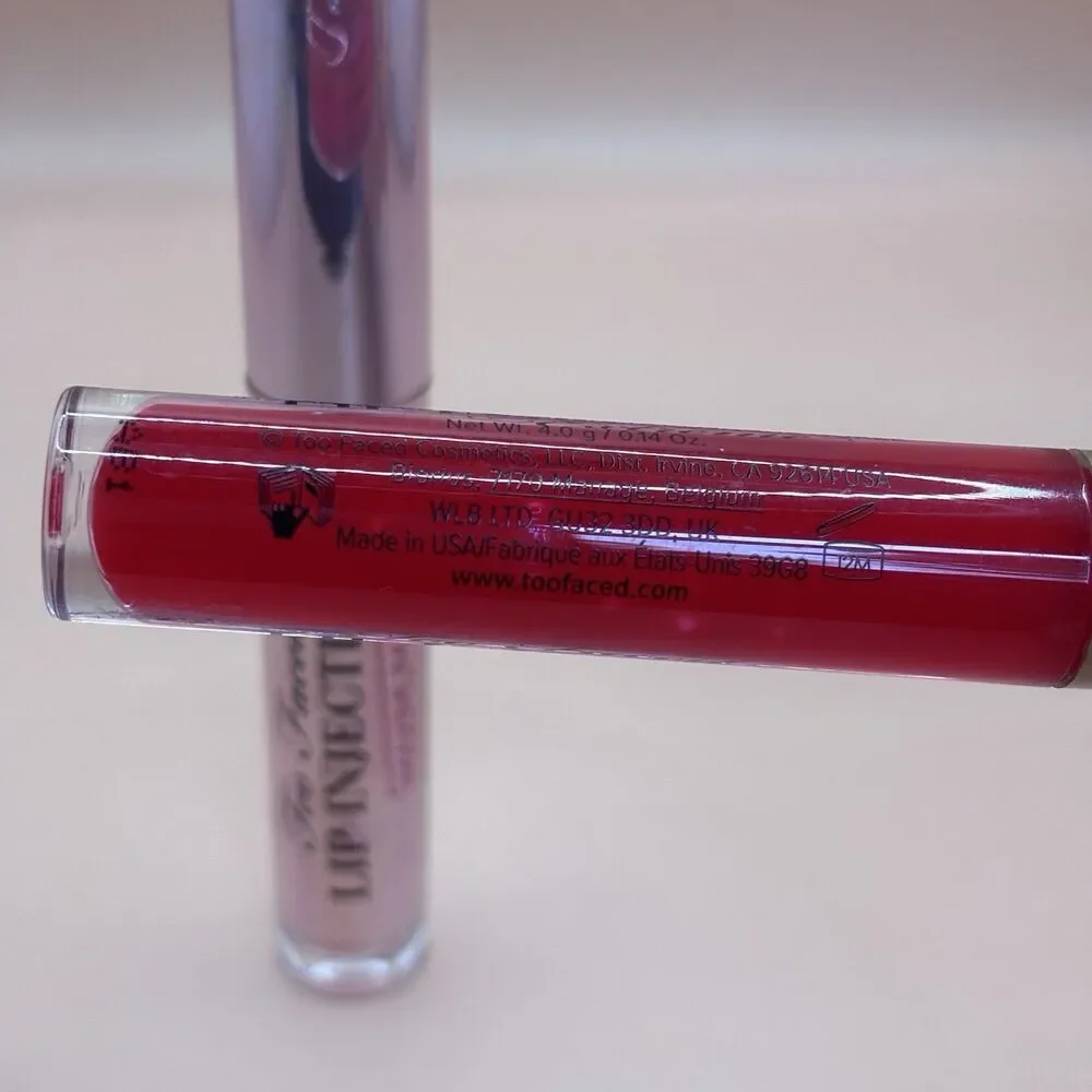 Too Faced Lip Injection Extreme  Strawberry Kiss & Maximum  Plump Lip Bundle set